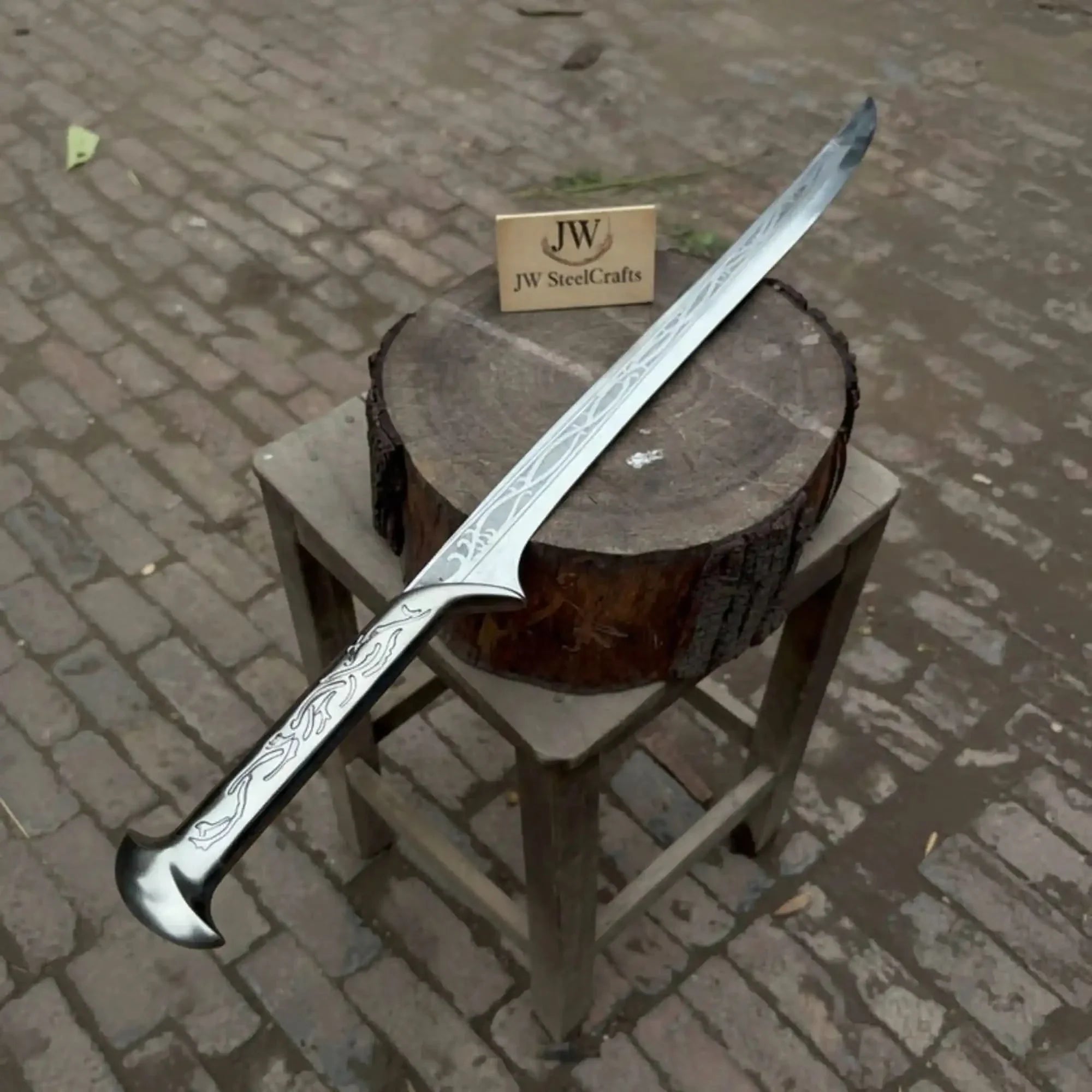 Forest King Handmade Elven Fantasy Sword | Full Tang Carbon Steel Blade